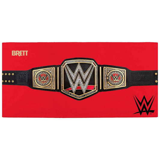 Personalised Embroidered WWE Belt Beach Towel