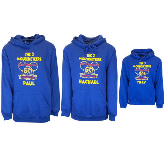 Disney 50th Anniversary Personalised Embroidered Hoodies