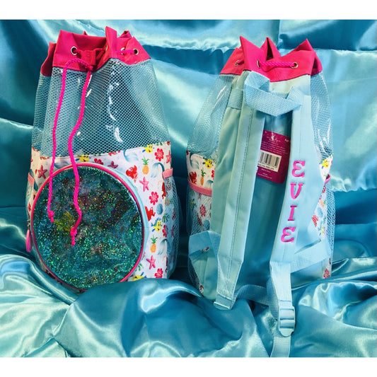 Ariel The Little Mermaid Large Swim Personalised Embroidered Bag