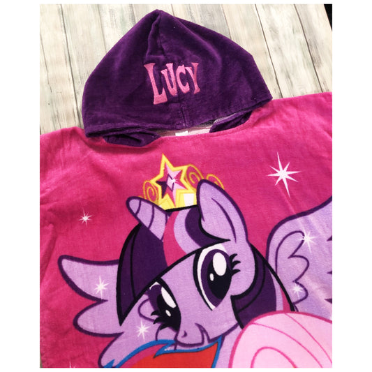My Little Pony Personalised Embroidered Hooded Towel