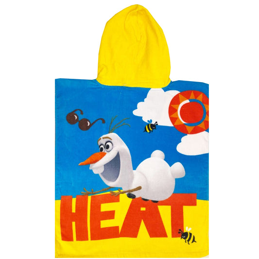 Olaf I Love Heat Personalised Embroidered Hooded Poncho Towel