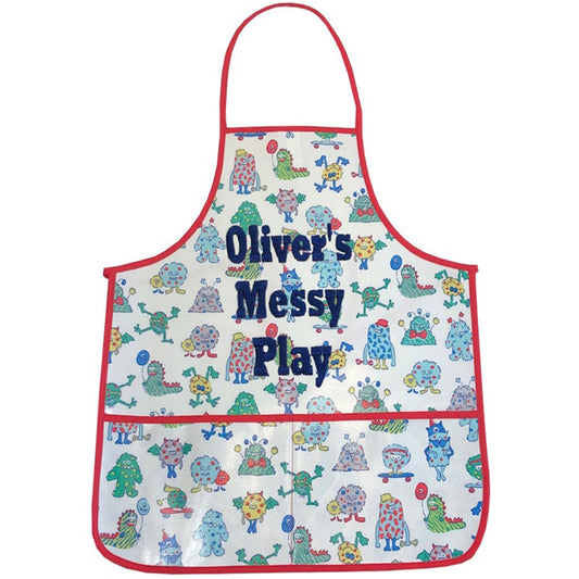 Little Monster Messy Personalised Play Apron
