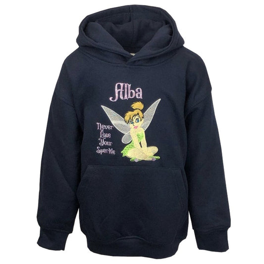 Tinkerbell Never Lose Your Sparkle Personalised Hoodie
